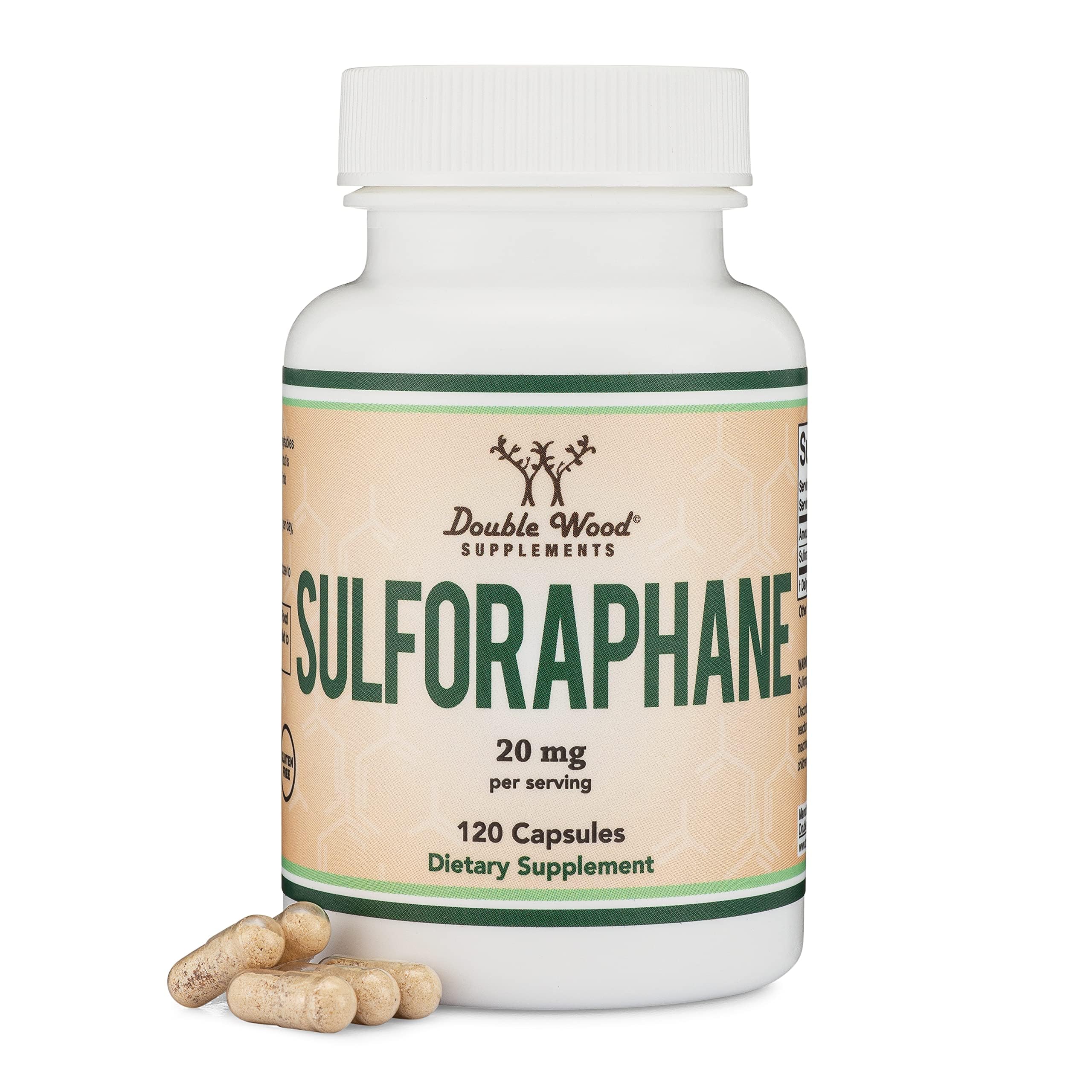 Double Wood Sulforaphane two-month supply ready for ongoing use