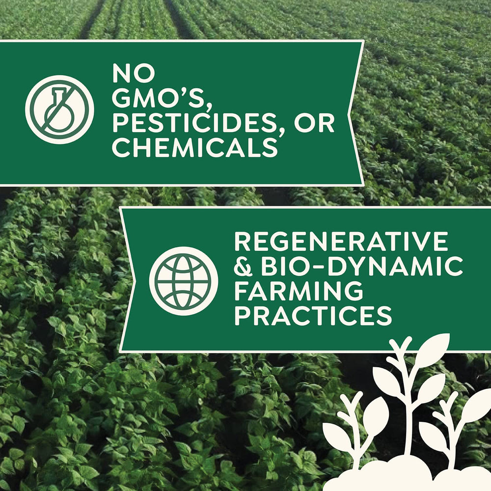 Doudlah Farms organic label on packaging signaling clean ingredients