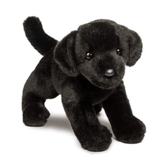 Douglas Brewster Black Lab plush face detail for expressive imaginative play.