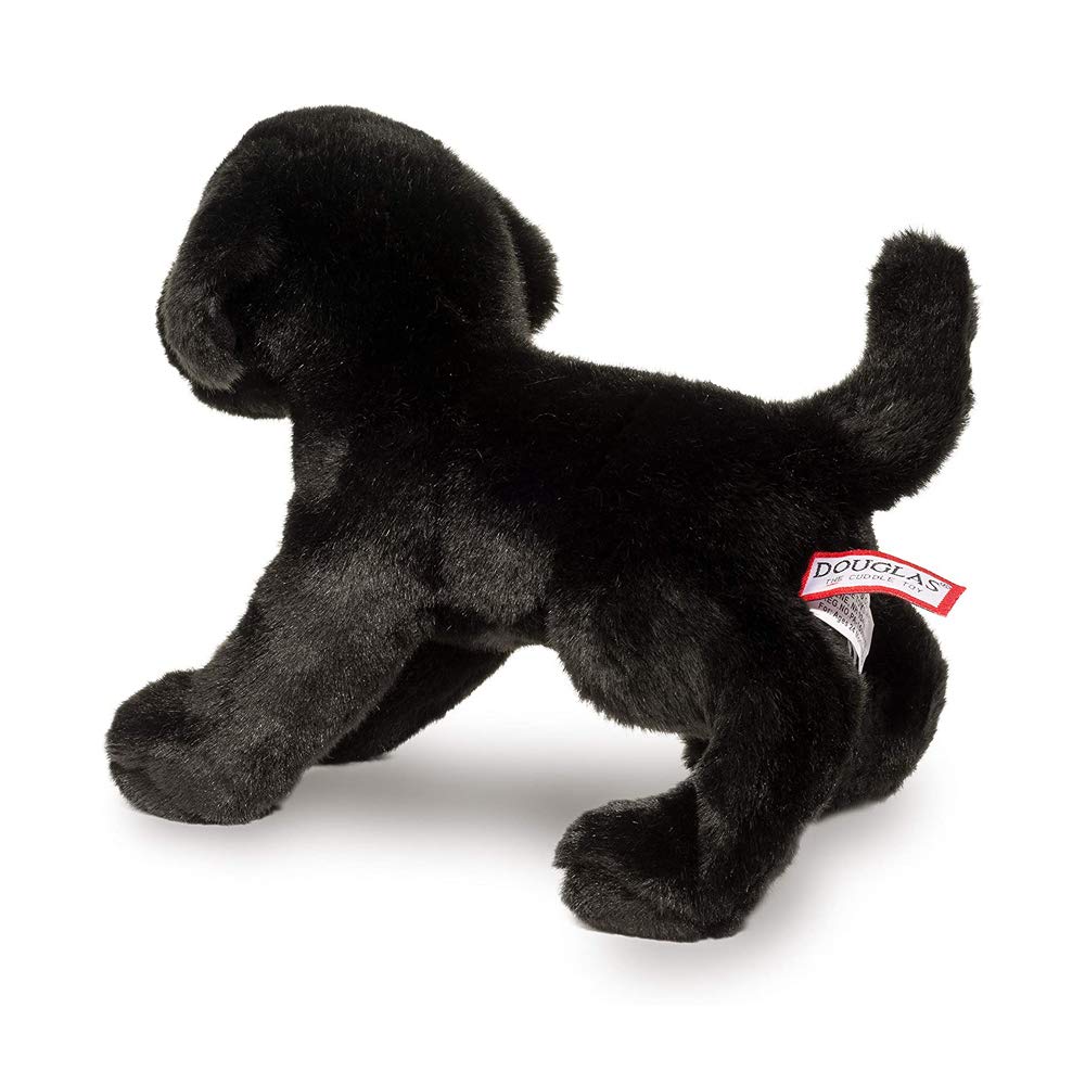 Douglas Brewster Black Lab plush pose supports imaginative play and storytime.