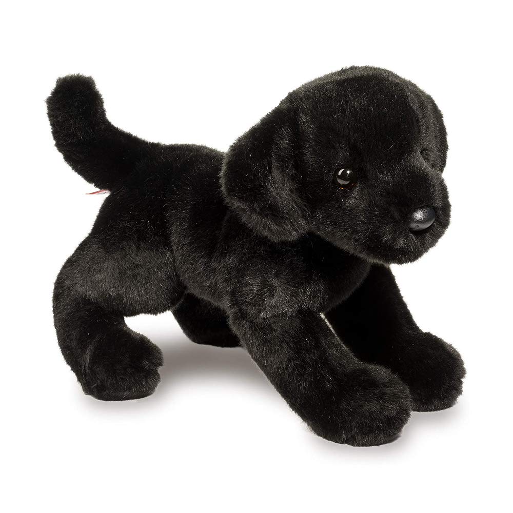 Douglas Brewster Black Lab plush stitch detail reflects craftsmanship.