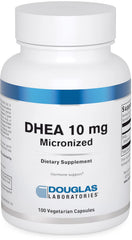 Douglas Laboratories DHEA 10 mg capsules bottle indicating hormone balance support.