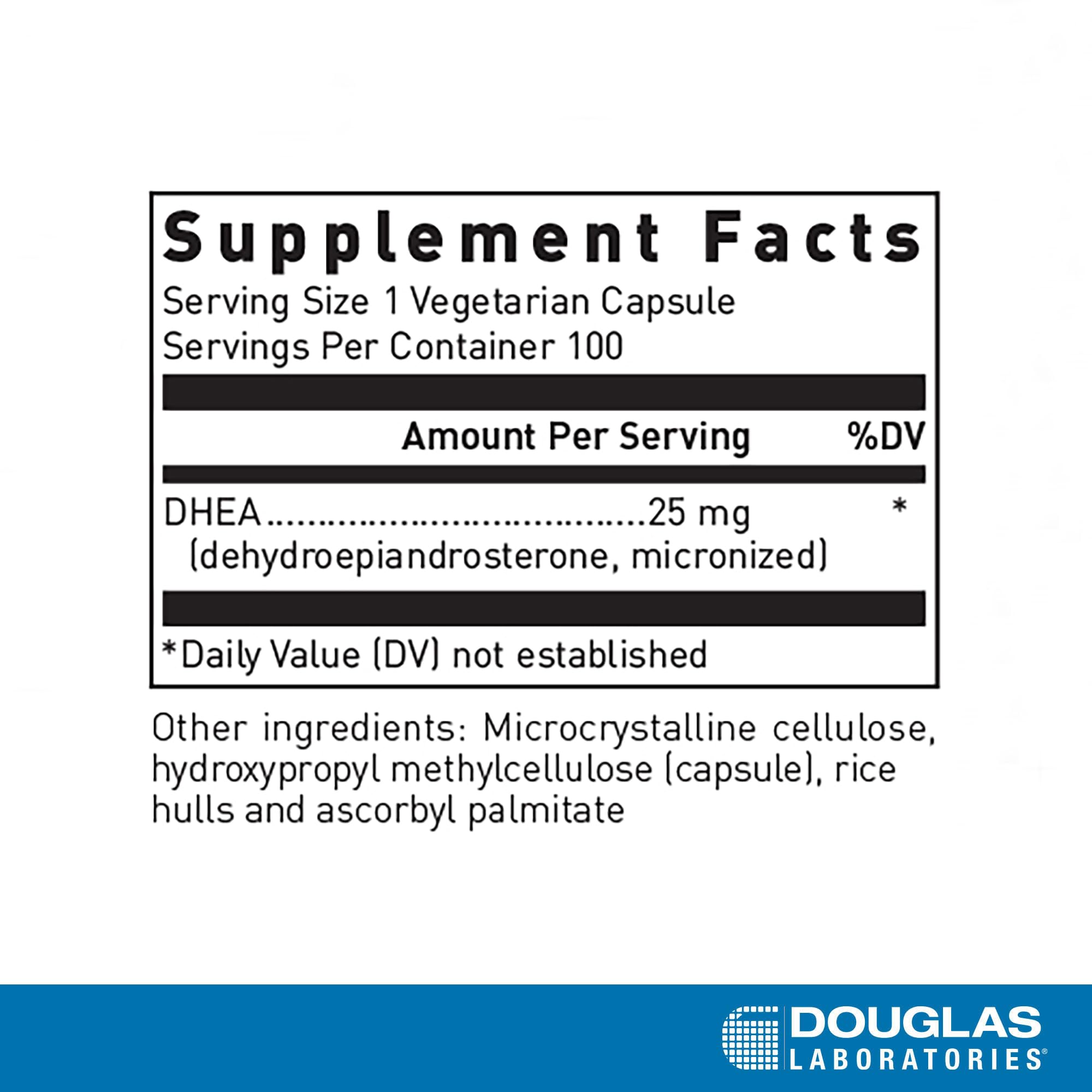 Closeup of DHEA capsule shows micronized form for better absorption.