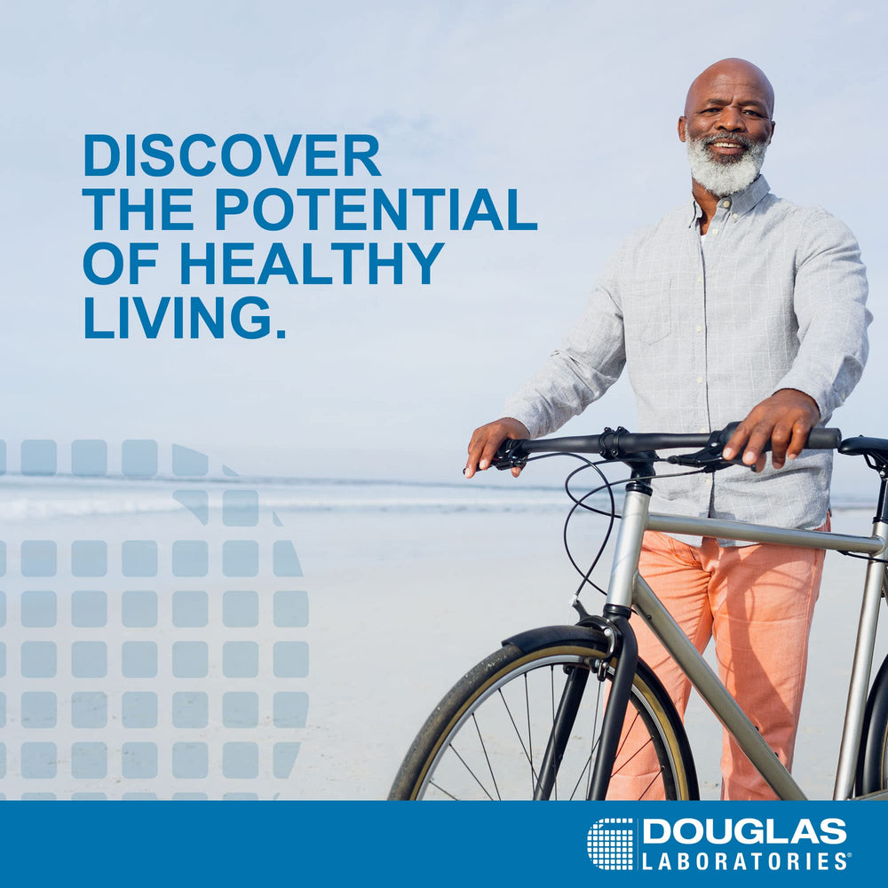 Douglas Laboratories Pregnenolone 25 mg packaging box emphasizes non-GMO and quality standards.