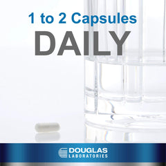 Douglas Laboratories DHEA 50 mg capsules closeup highlights micronized formula for absorption