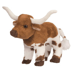 Douglas Zeb Texas Longhorn bull plush, lifelike and cuddly, ideal for imaginative play and display.
