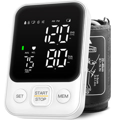 DOUHAO blood pressure monitor with LED backlit display for clear readings day or night