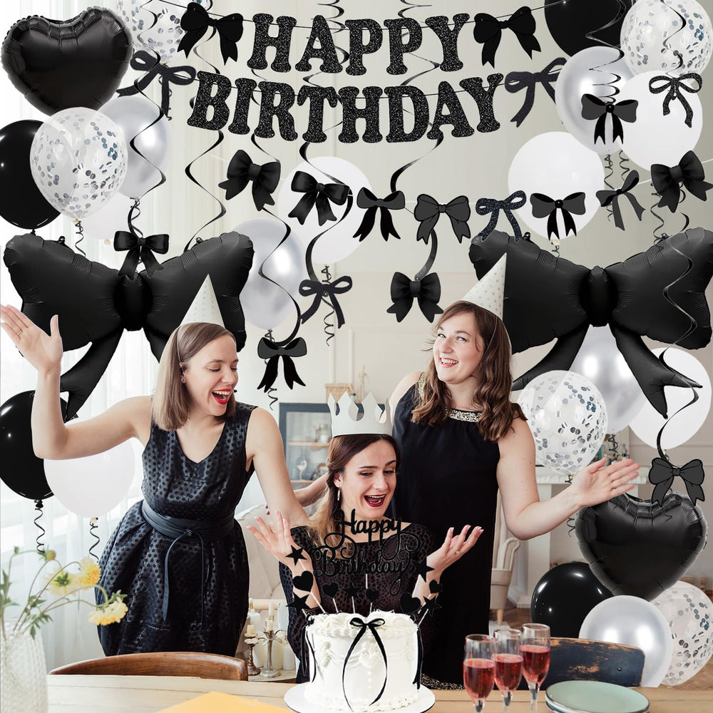 Douvelue 32-inch Bow Foil Balloons add bold shimmer to celebrations.