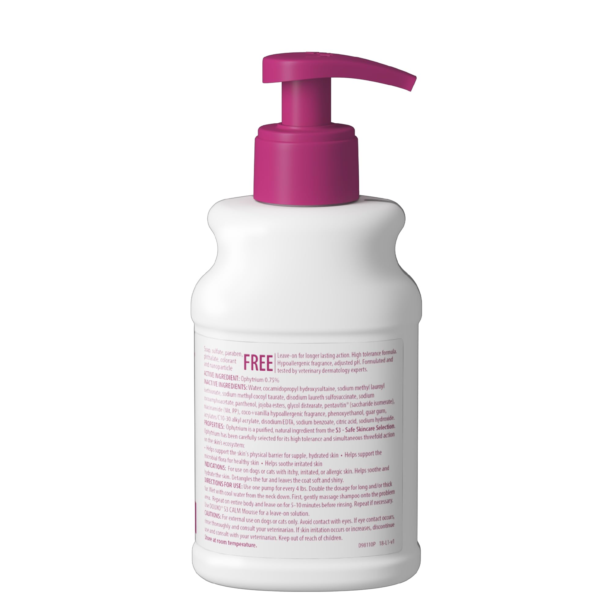 Douxo S3 CALM shampoo packaging for home use