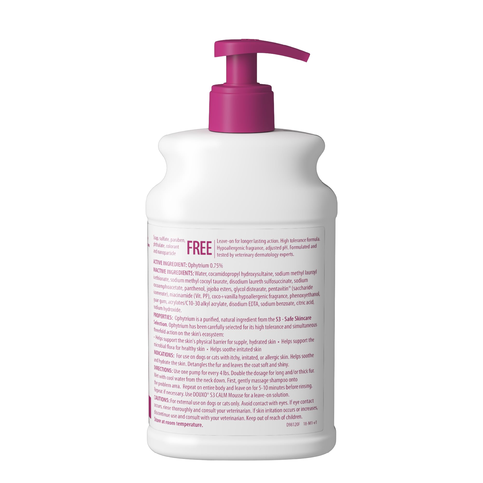 Before and after coat care with Douxo S3 Calm Shampoo