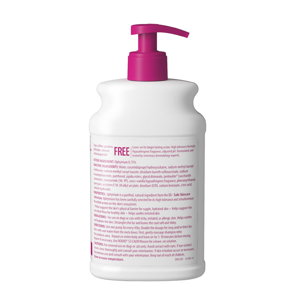 Before and after coat care with Douxo S3 Calm Shampoo
