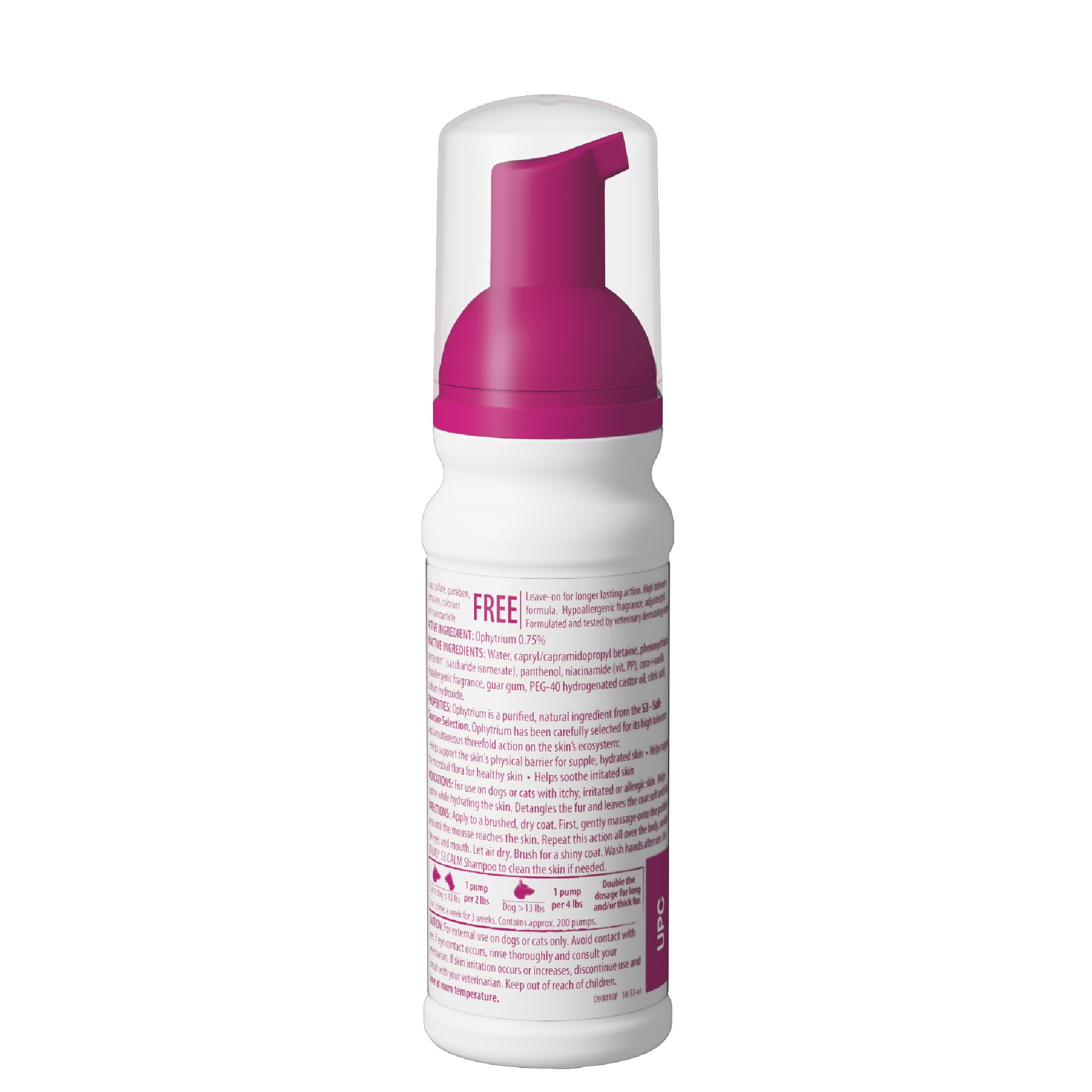 Douxo S3 Calm Mousse grooming session with pets in routine care.