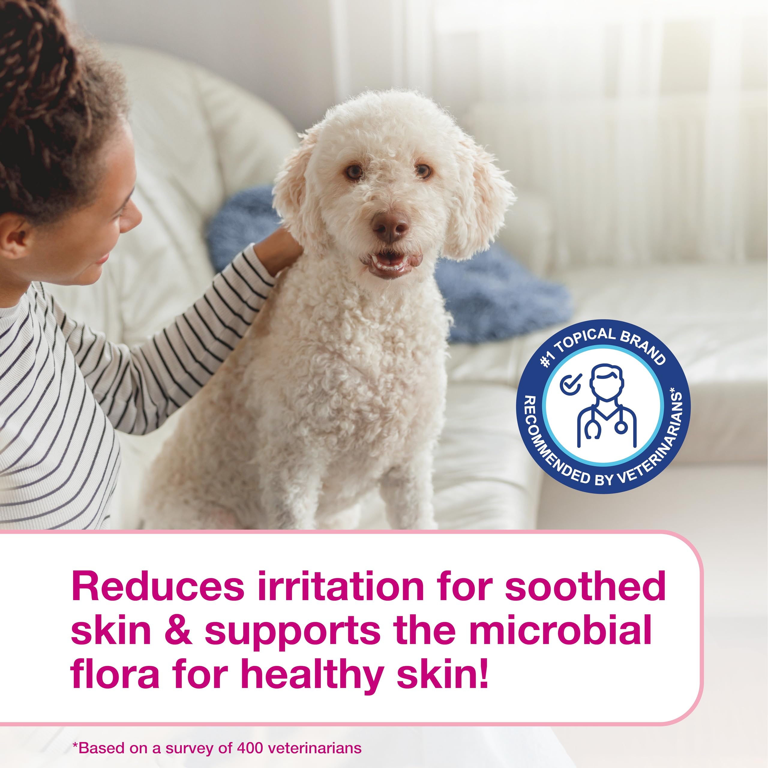 Veterinarian-recommended Douxo S3 Calm Shampoo branding