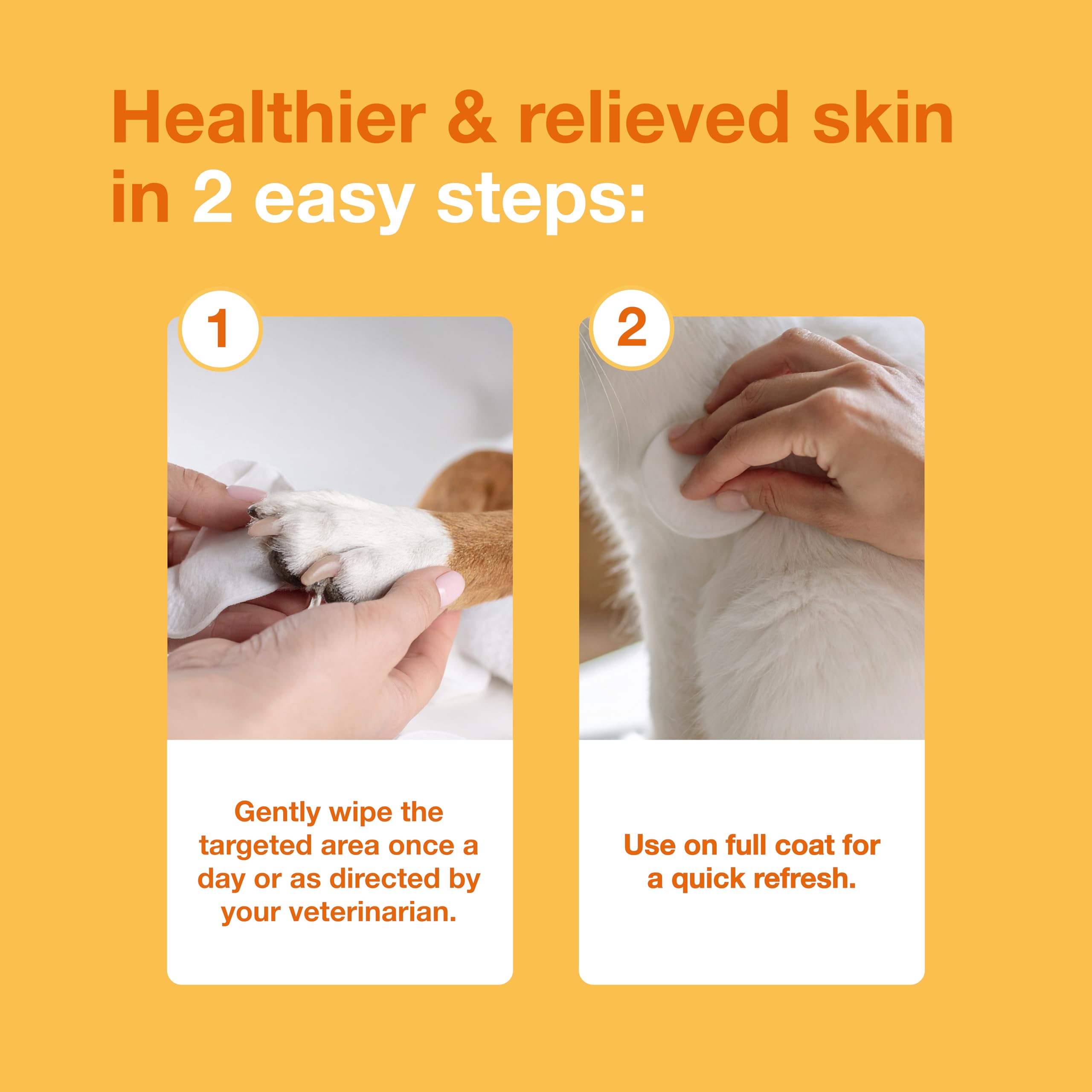 Douxo S3 Pyo Pads visual emphasizes skin barrier support for hydrated, healthy-looking skin.