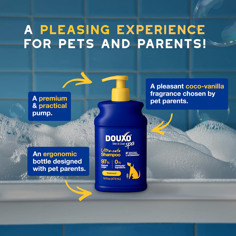 Ingredient close-up highlighting natural-origin beta-glucan in Douxo formula.