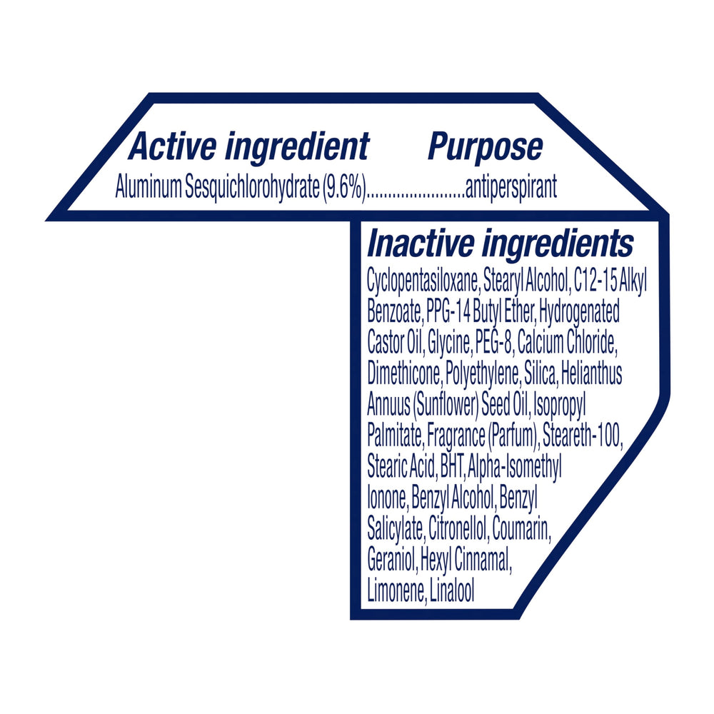 Dove 72-hour odor protection visual emphasizing long-lasting freshness.