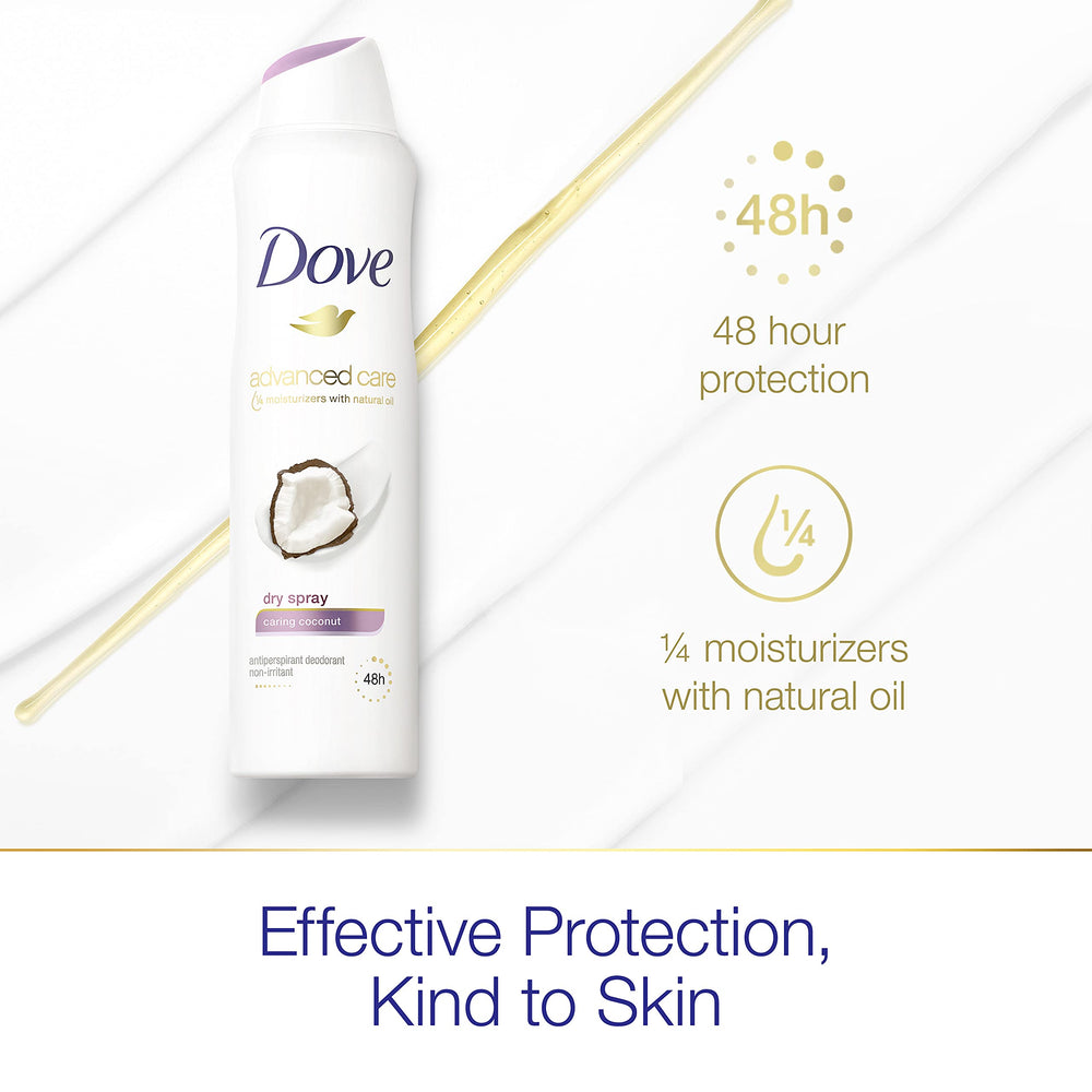 Dove Advanced Care alcohol-free formula bottle label shown