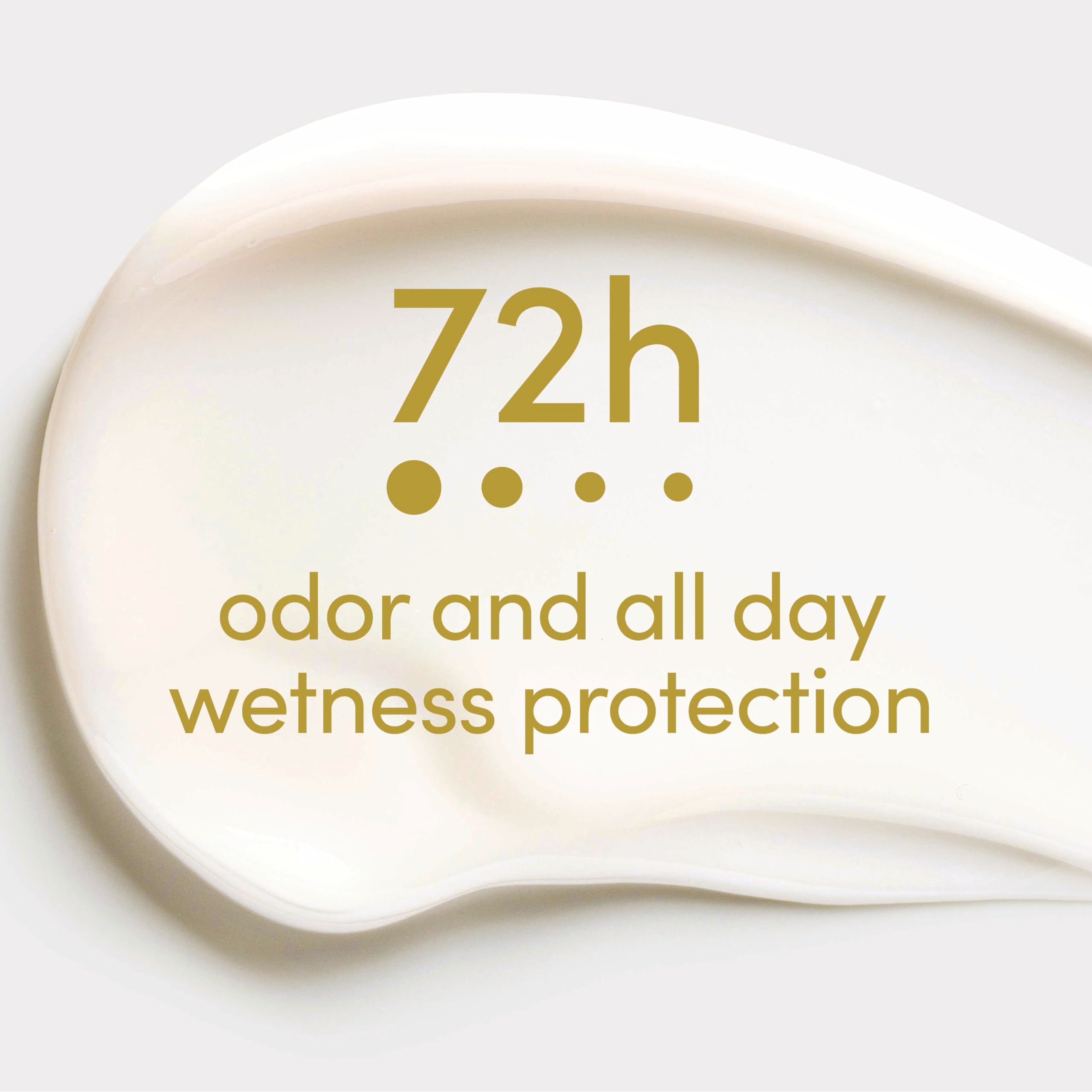Dove Advanced Care Clear Finish Stick being applied to underarms for comfort.