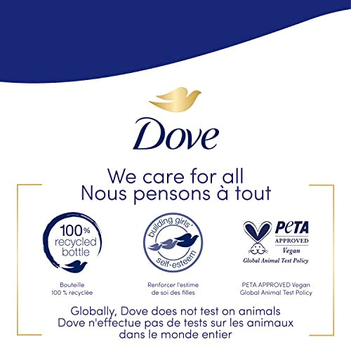 Dove Advanced Care Deep Moisture hand wash leaves soft hands after use.