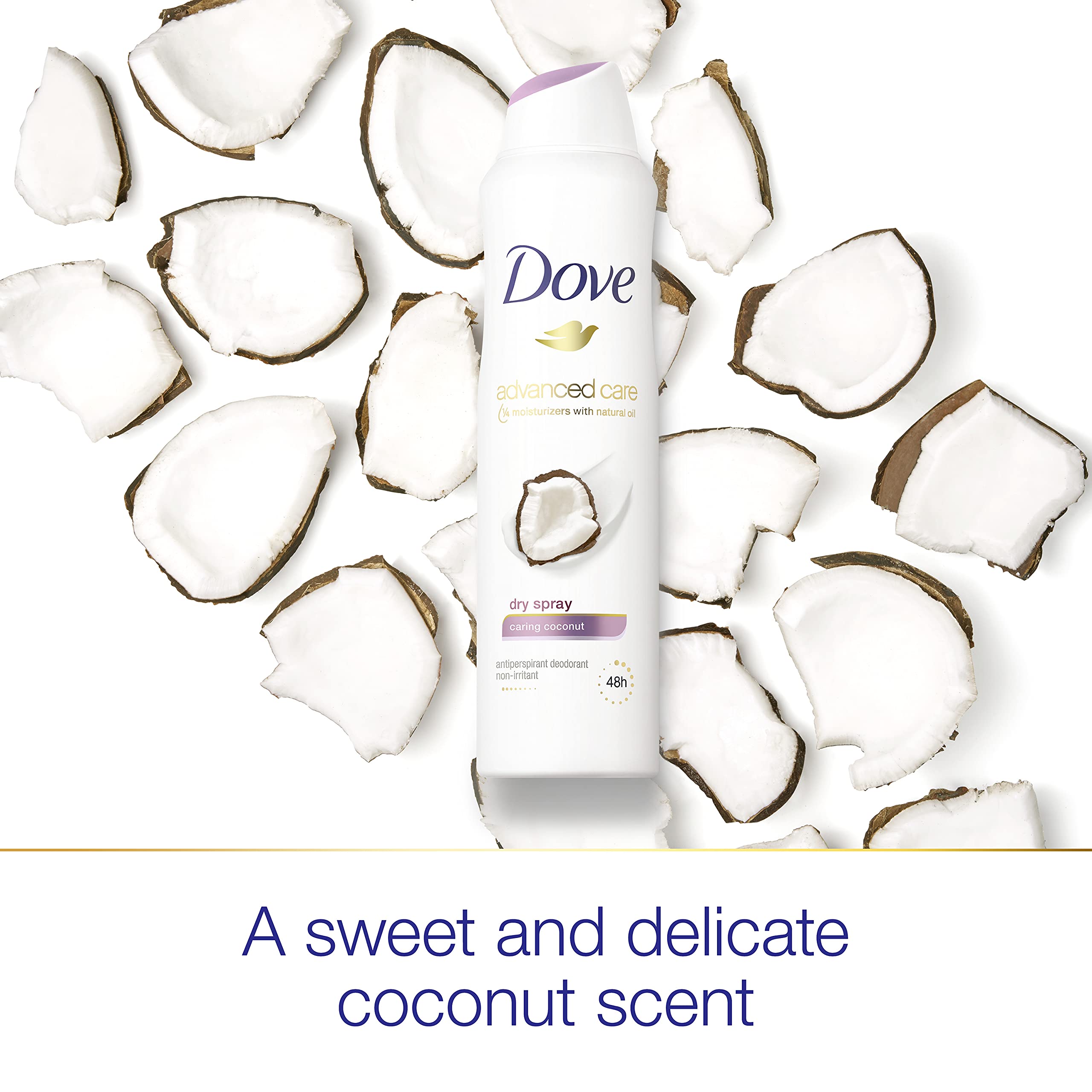 Dove Advanced Care dry spray protecting underarms during daily activity