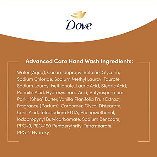 Dove hand wash at a bathroom sink for daily use