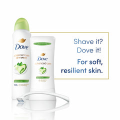 Dove Advanced Care with juicy pear and crisp cucumber fragrance in use.