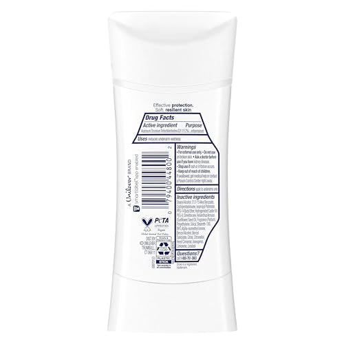 Close-up of Dove Rose Petals stick texture for quick absorption.