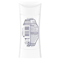 Dove Advanced Care Sheer Fresh stick being held for smooth application.