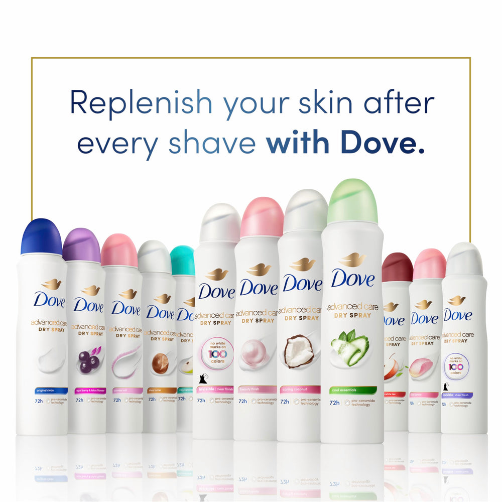 Dove Advanced Care soft underarm application demonstrates easy, even spray.