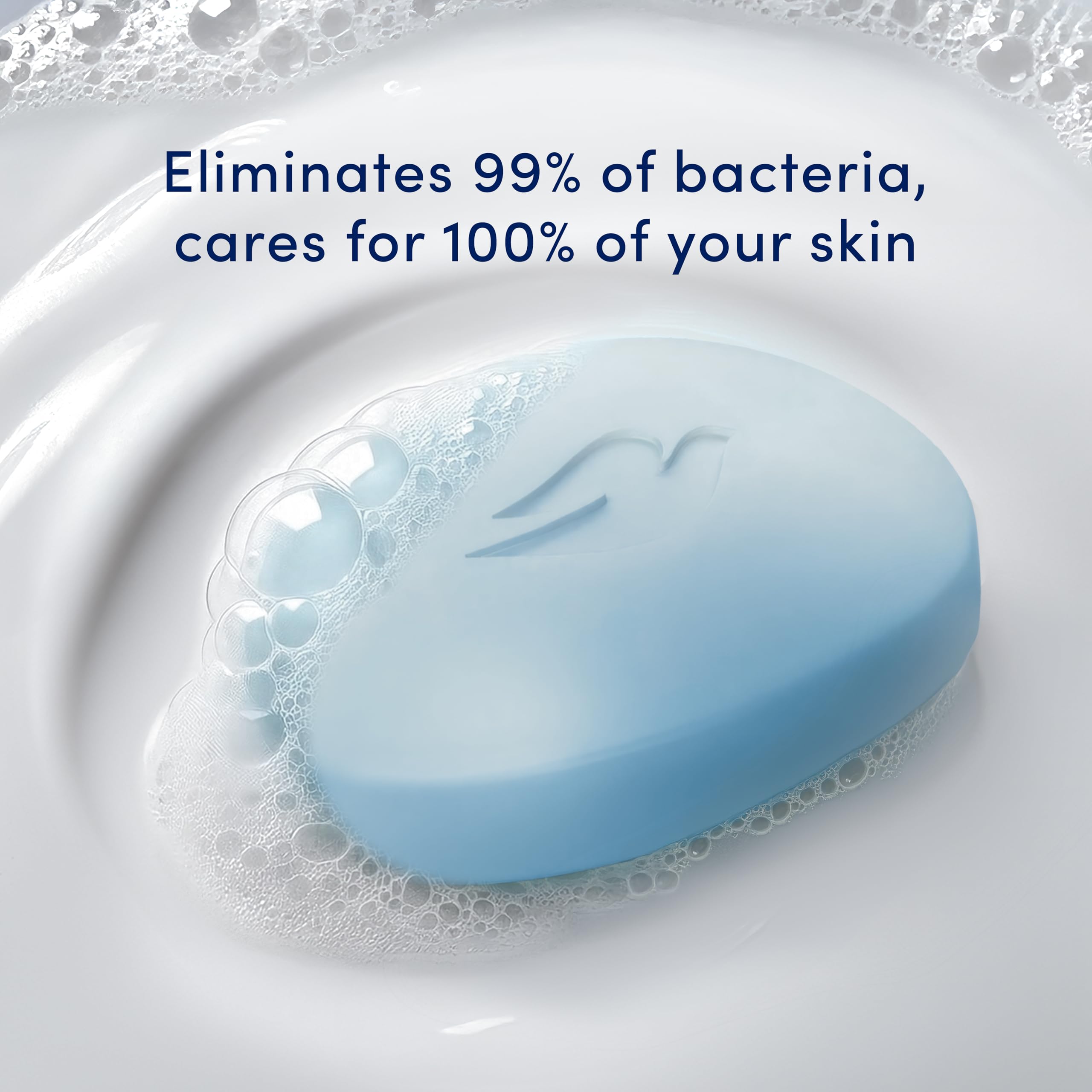 Dove Beauty Bar produces a creamy lather while cleansing