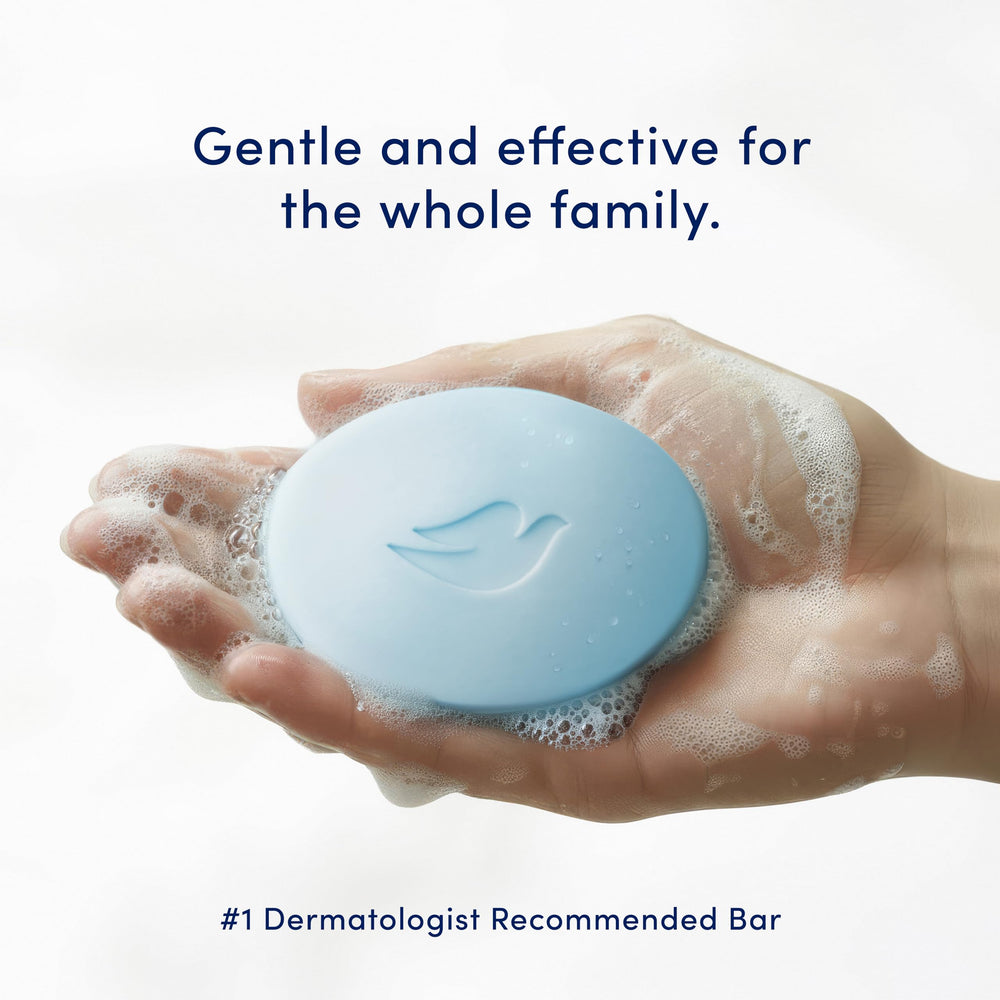Dove Beauty Bar maintains pH balance with plant-based cleanser