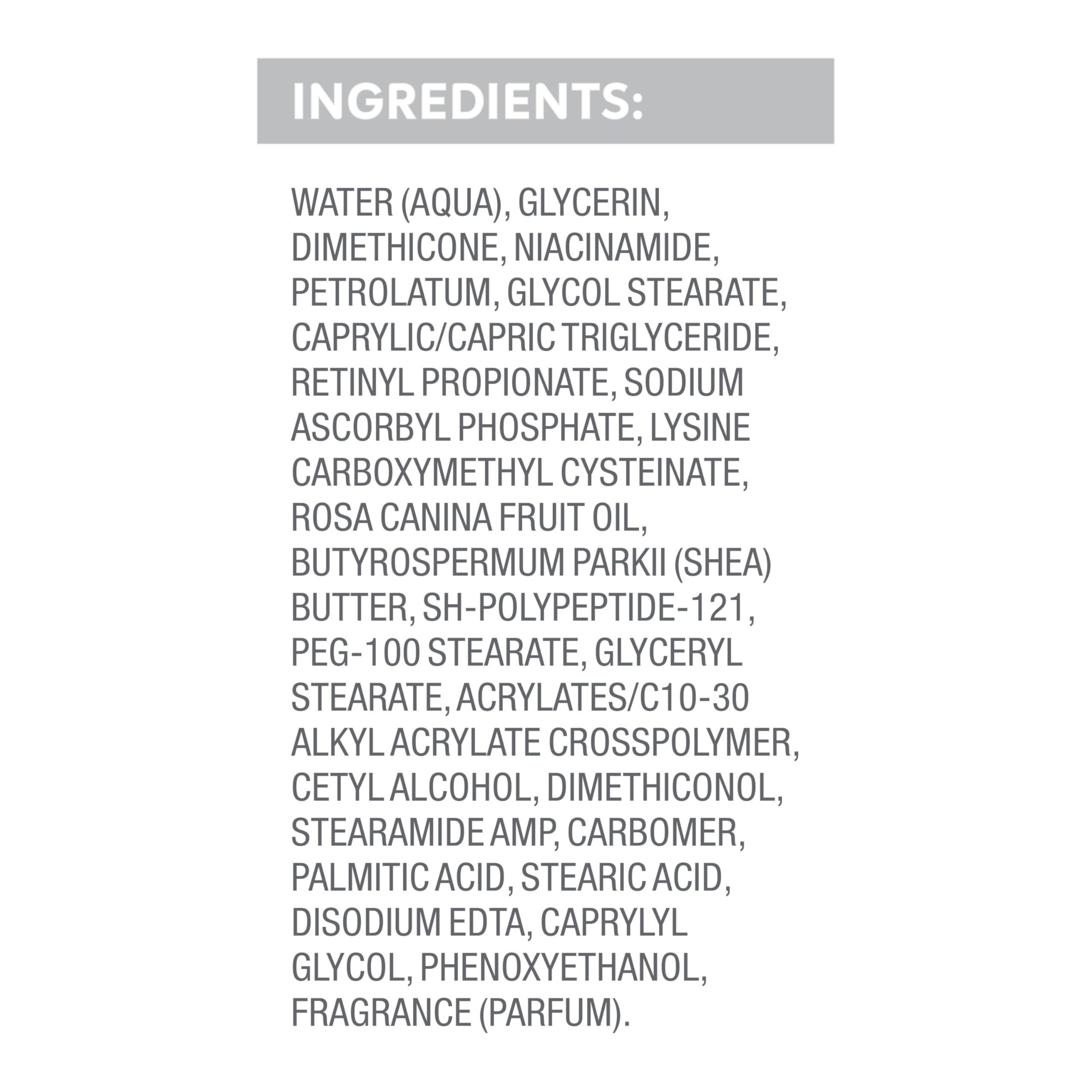 Dove Serum absorbs quickly with no greasy residue on skin.