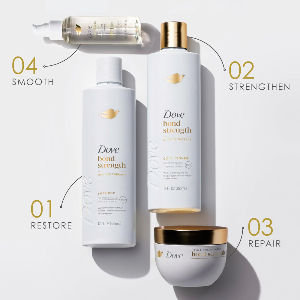 Dove Bond Strength mask in use for one-minute treatment