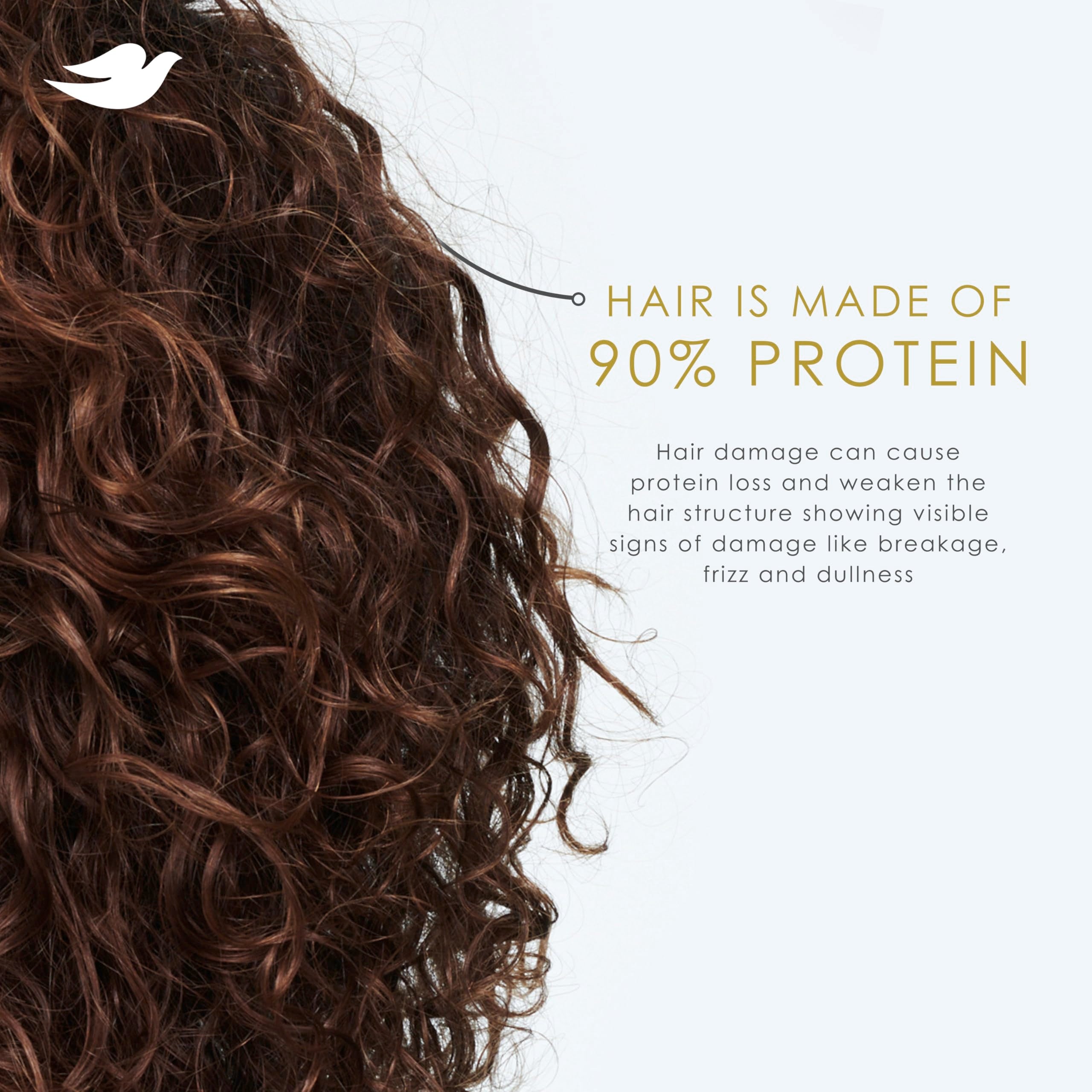 Dove brand logo on shampoo bottle signals trusted, vegan care.