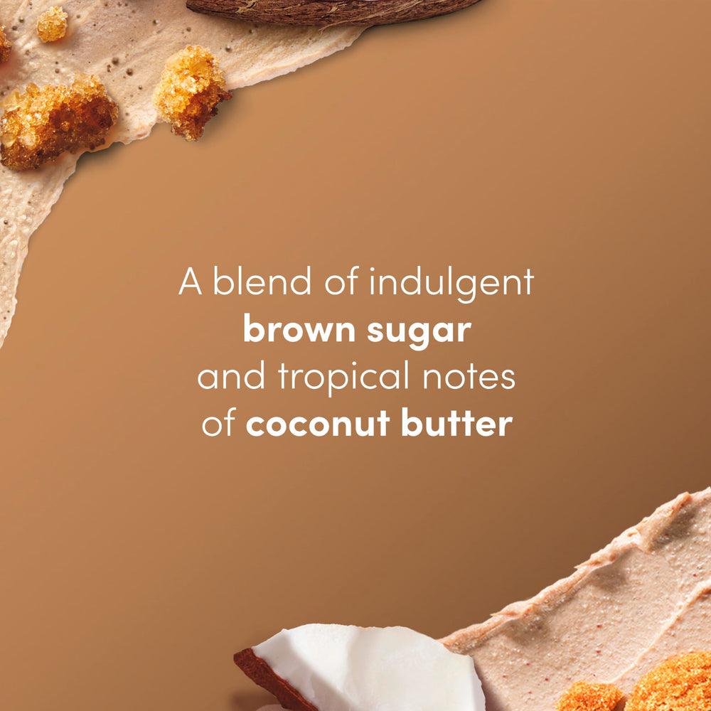 Dove Brown Sugar Coconut Butter Scrub after use leaving silky skin