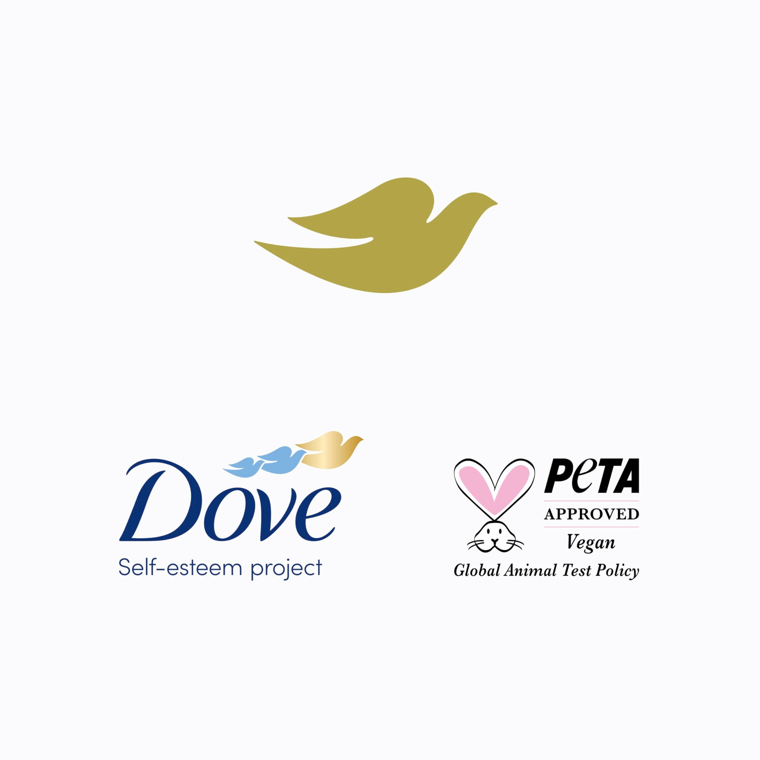 Dove Brunette Brillance tint swirl demonstrates color-safe tint integration.