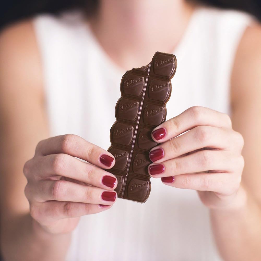DOVE bars add rich cocoa to baking recipes.