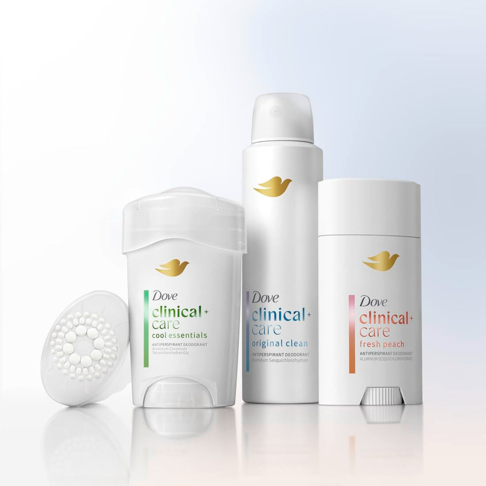 Dove Clinical Care long-lasting fragrance for all-day wear.
