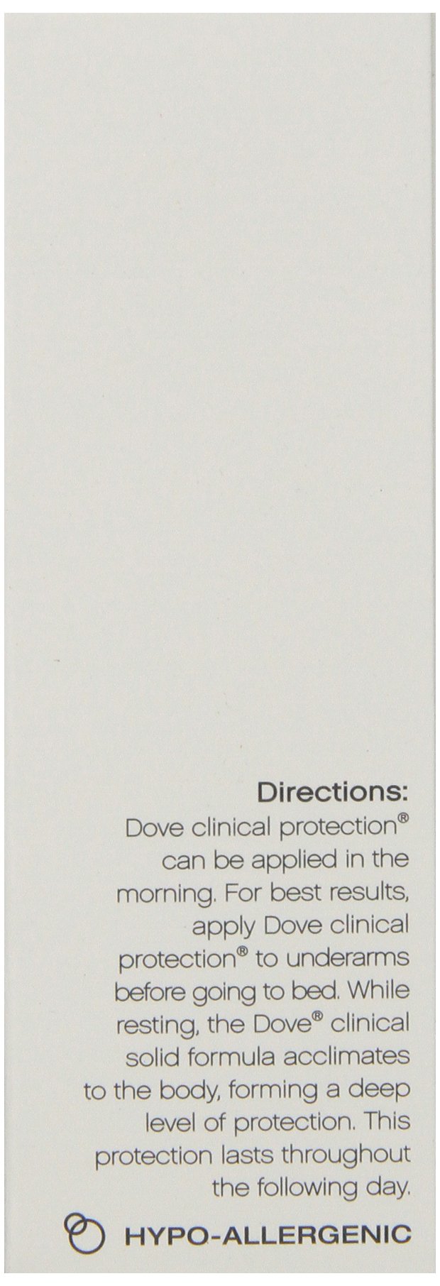 Dove alcohol-free formula ready for gentle underarm care.
