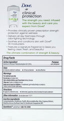 Dove Clinical Protection anti-perspirant application shown for smooth underarms.