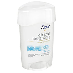 Dove Original Clean packaging highlighting alcohol-free formula and moisturizers.