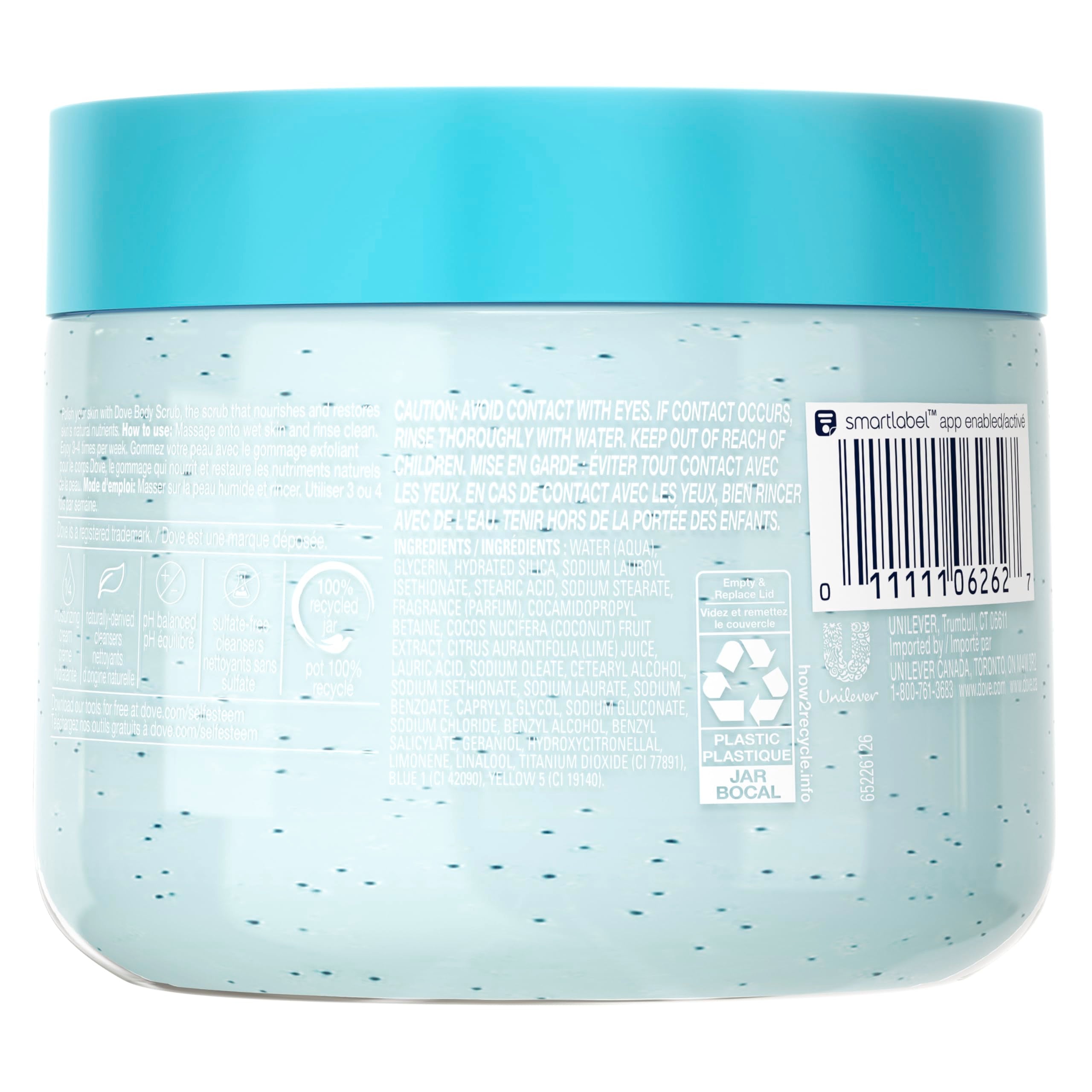 Dove Coconut and Lime whipped texture shown for gentle skin renewal in the shower.