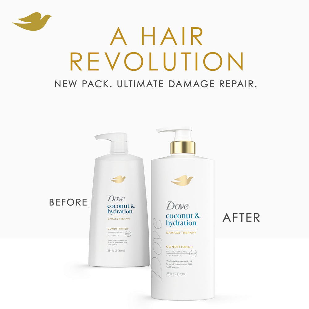 Dove conditioner on hair strands close-up shows smoothness