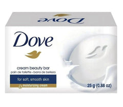 Dove Cream Beauty Bar close-up swatch showing rich, creamy lather.