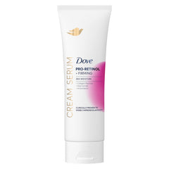 Dove Cream Serum Pro-Retinol bottle pouring for deep hydration.