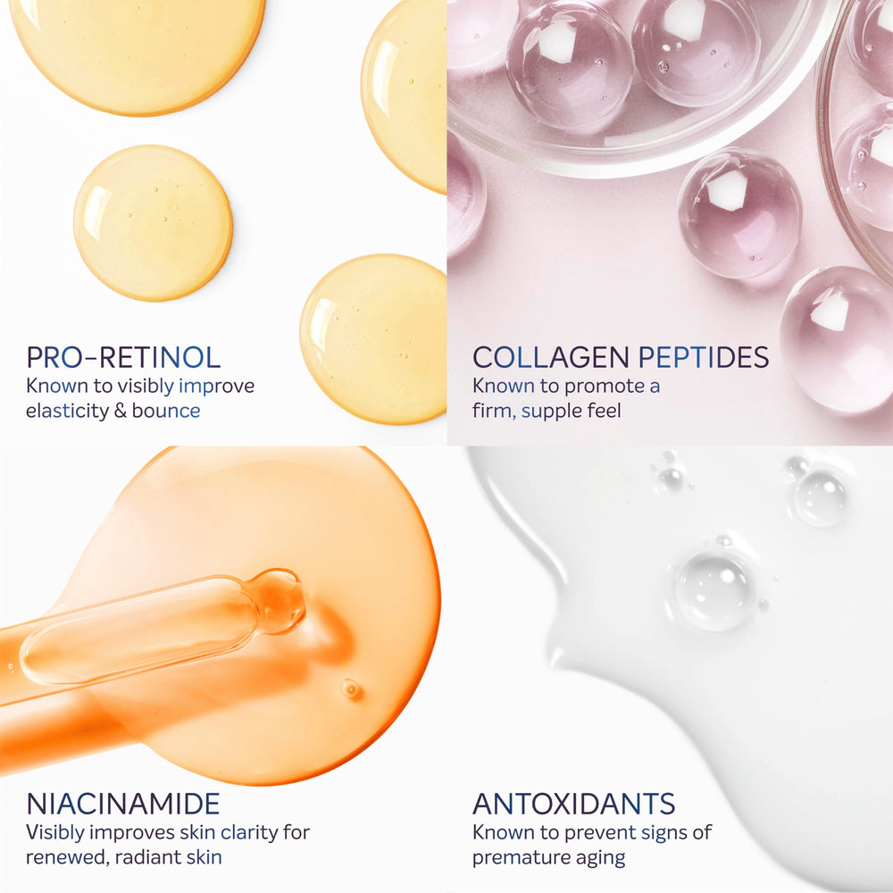 Dove Cream Serum Pro-Retinol niacinamide and peptides ingredient spotlight.