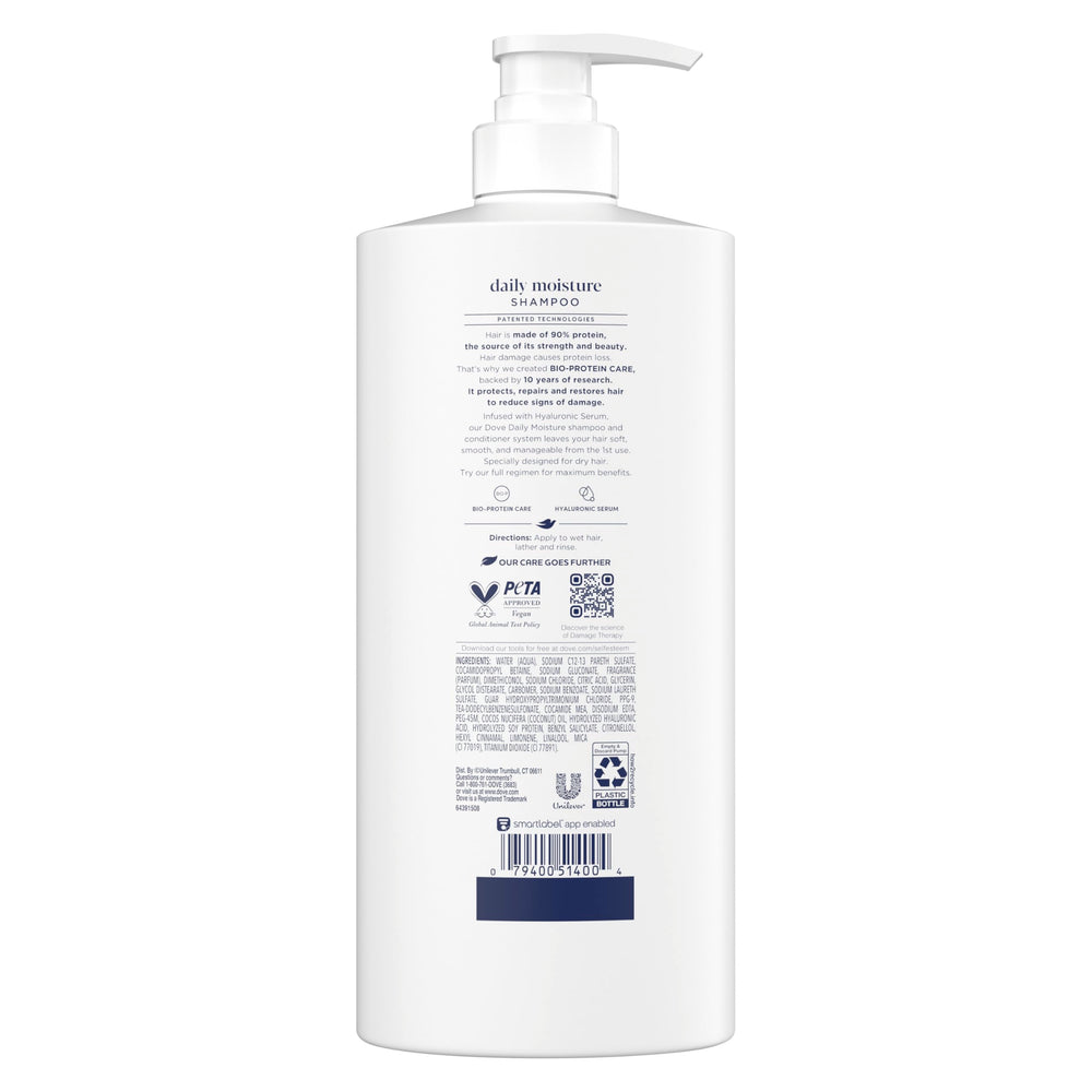 Dove Damage Therapy Shampoo foam lather indicates easy rinse and softness