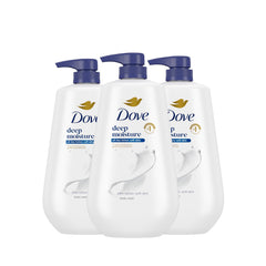 Dove Deep Moisture bottle-pump for easy daily use and lasting moisture.
