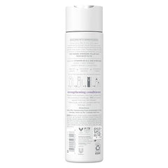 Close-up of Dove Density Boost label highlighting ingredients