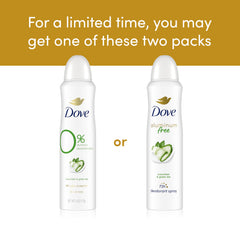 Dove spray applied six inches from underarm for fresh daytime protection.